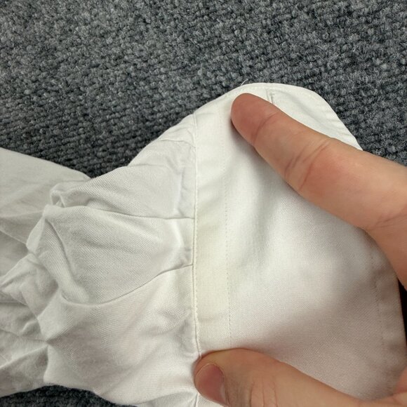 Gitman Bros Pinpoint Button-Down All Cotton 18.5 35 Oxford TTX White Shirt Solid - Picture 15 of 16